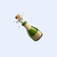 Ilustración de un tapón hermético para botellas de cava