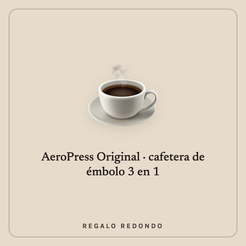 Ilustración de una cafetera de émbolo AeroPress