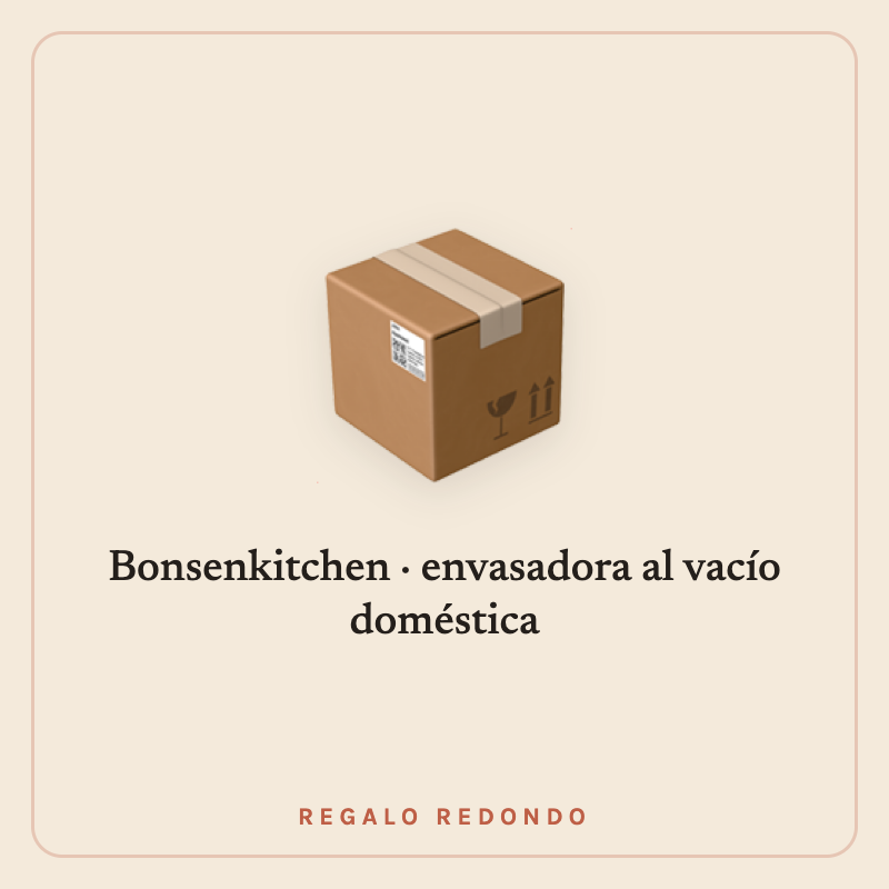 Ilustración de una envasadora al vacío doméstica