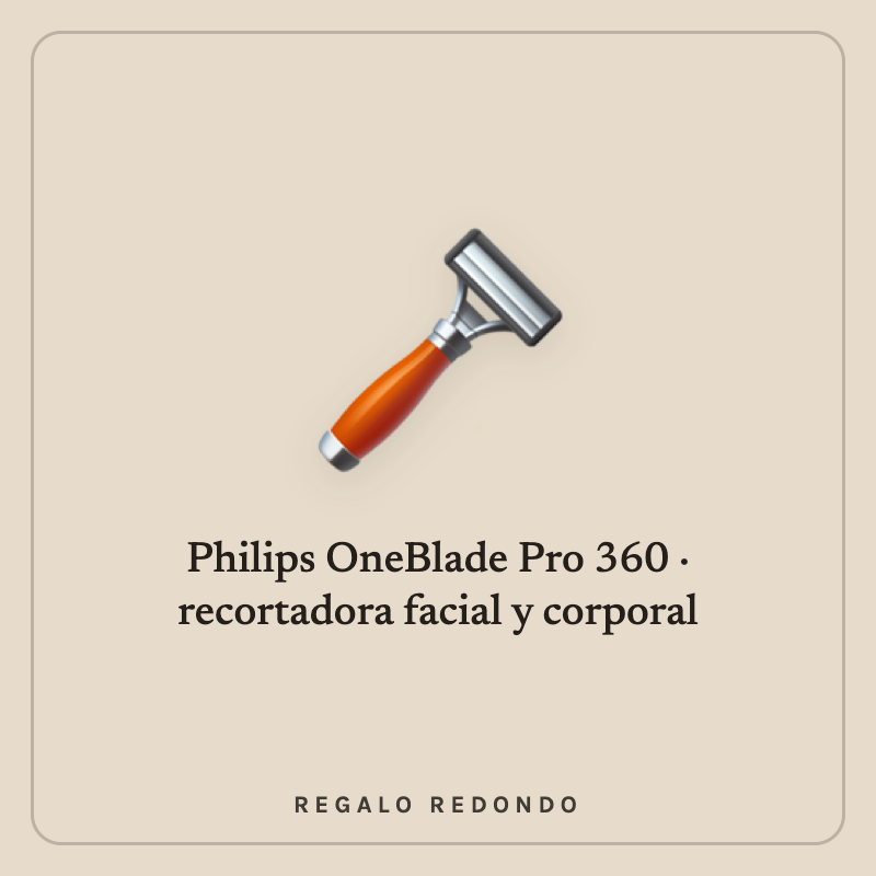 Ilustración de una recortadora de barba Philips OneBlade Pro 360